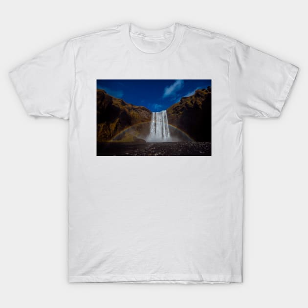 Skógafoss T-Shirt by IntraSomnium